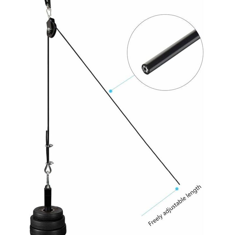 Câble Poulie Fitness 5mm - Longueurs 1 à 6m - Charge 100kg - Pour Home Gym DIY