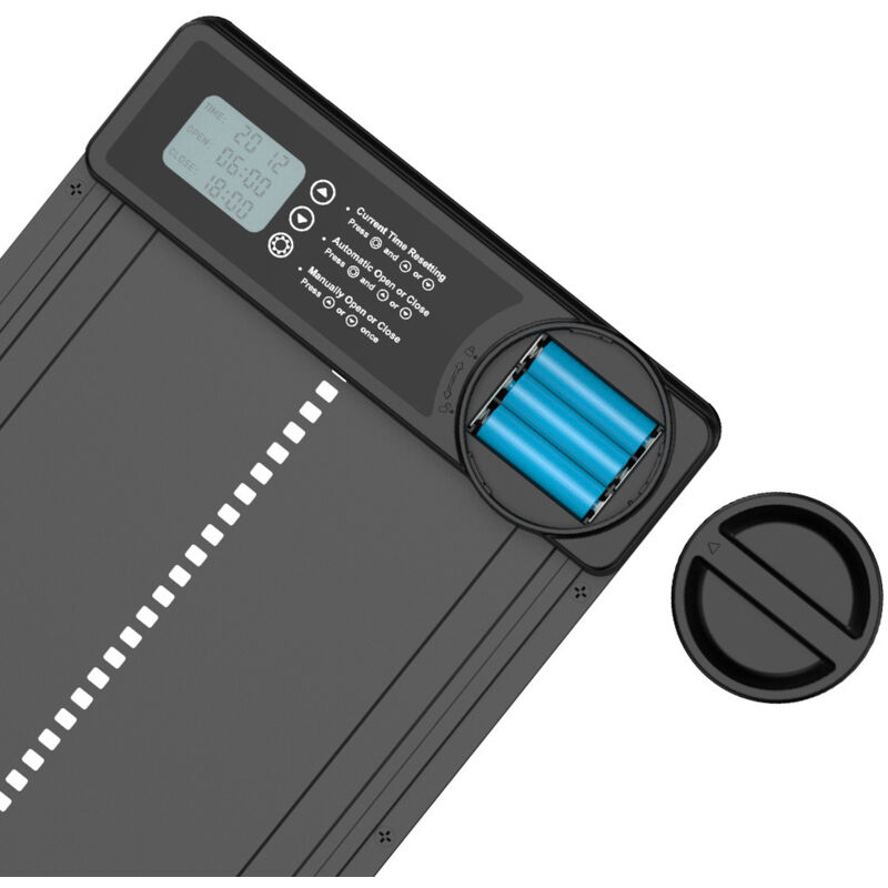 Porte Automatique Poulailler Minuterie écran LCD Anti-pincement Porte Automatique Poulailler Yoarmyt 2025 - Minuterie LCD - Anti-pincement Clapet Automatique Poules