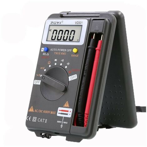 Mini Pocket Multimètre Numérique Voltmètre Ampèremètre Testeur de  résistance Ohm Volt Amp Mètre 4000 Compte