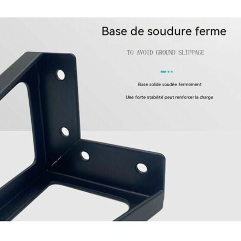 Lot de 4 pieds de meubles de rechange en métal - Noir - 15 cm - Pour meubles, meubles, meubles, armoires, canapés, autres pieds de meubles. (15 cm, noir clair)-