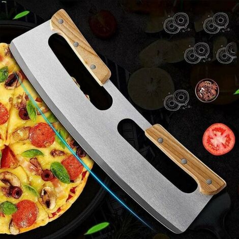 Roue à Pâtes Et Coupe-pizza Bewudy – Alliage Zinc Et Manche Bois – NEUF – Long Manche