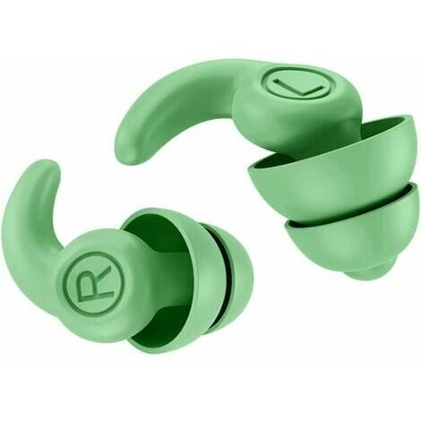 Bouchons d'oreilles réutilisables avec fil cote de réduction du bruit de 25  dB 3M, orange/bleu, 1 paire