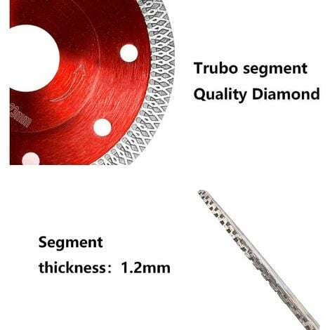 Disque Diamant 125 Turbo Lame Diamantée Tronçonner CERAMIQUE Marbre Granit