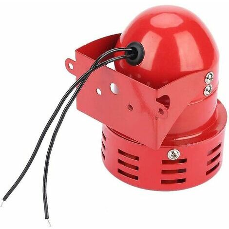 XVX Sirène alarme 220V puissante sirène extérieure alarme 120dB rouge moteur fil Sirne métal corne industrie bateau alarme Ruikalucky