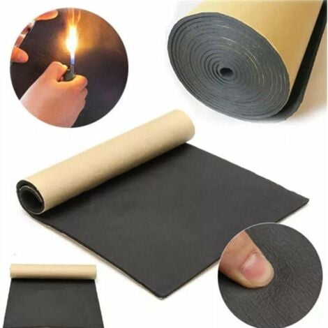 XVX Isolation phonique insonorisante de voiture insonorisant mousse acoustique anti-bruit coton auto-adhesif isolation thermique mousse cellulaire insonorisant, 1 rouleau 200 cm x 50 cm, 3 mm,Dolaso
