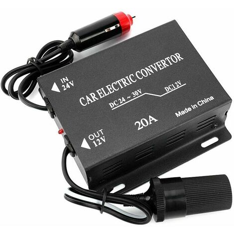 Chargeur Secteur 10A 120W AC à DC Adaptateur 220V 12V Convertisseur  Electronique Prise Allume Cigare Voiture 100-240V Transformateur.