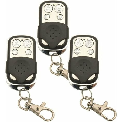 XVX 3 pièces 433.92Mhz Universel Copie Sans Fil Télécommande Porte-clés Émetteur RF pour Clone Porte De Garage Ouvre-porte 433Mhz Duplicateur