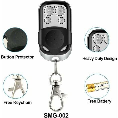 XVX 3 pièces 433.92Mhz Universel Copie Sans Fil Télécommande Porte-clés Émetteur RF pour Clone Porte De Garage Ouvre-porte 433Mhz Duplicateur