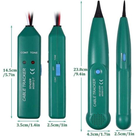 Testeur Câble YdseozOA MS6812 - Détecteur Rupture, Traceur Ligne - Pour Réseau RJ45/RJ11