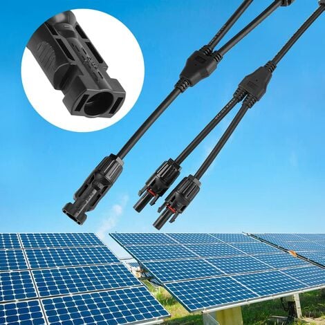 1 paire de câbles solaires MC4 mâle 4mm², 1500V DC 10m IP67