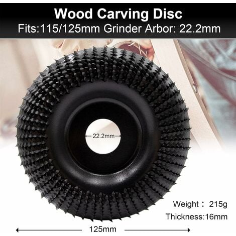 Disque abrasif en bois pour meuleuse d'angle 125 mm, disque abrasif à bois