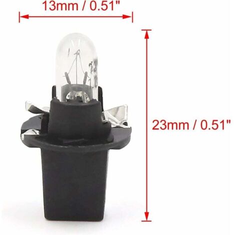 8 Ampoules T5 12V Jaune - Pour Tableau De Bord Voiture - Lot De 8 - Sourcing Map