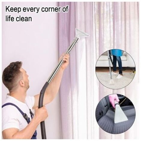2 Buses Aspirateur Eau 38mm - Pour Nettoyage Tapis Et Sièges Auto - Transparentes