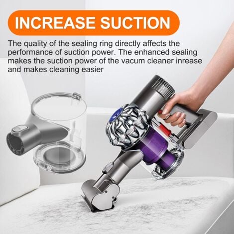 Poubelle Collecteur Réservoir pour Dyson V6 Bac à Poussière Pièces Détachées DC58 DC59 DC62 DC74 Accessoire Conteneur Cuve Rechange pour Aspirateur Accessoires Dustbin