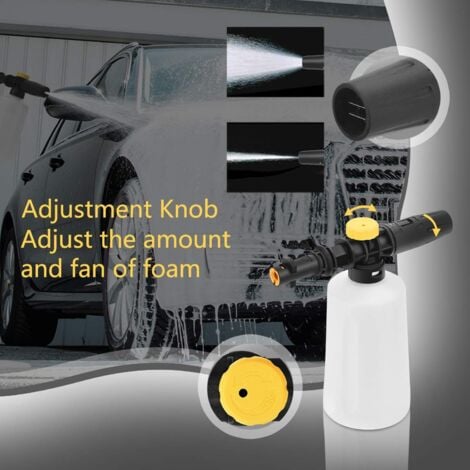 Canon à Mousse pour kärcher K2 K3 K4 K5 K6 K7, 700ML Pistolet à Mousse, Buse réglable Lance De Mousse De Neige Accessoire pour Karcher K2  K7 Nettoyeurs Haute Pression