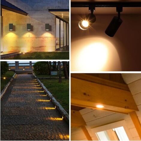 Ampoule LED GU5.3  50W Pack de 8 12V Ampoules Halogènes Réflecteur, Dimmable Projecteur, Ampoule Spot Halogène MR16, 660LM, Blanc Chaud 2700K, 36 °Faisceaux
