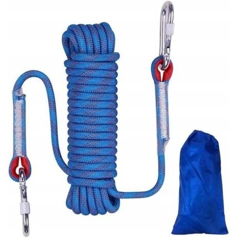 12Kn-23Kn Corde D'Escalade Statique 10 Mm (3-8 Po) Cordon Accessoire Équipement 10M,20M,30M,50M