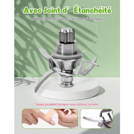 Lame De Rechange Pour Thermomix TM5 Et TM6 – Acier Inoxydable Avec Joint, Couteau Multifonction - 8