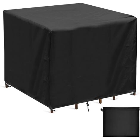 Housse Table De Jardin 140x90x80cm Noir 420D Tissu Oxford