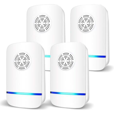 Répulsif Ultrasons 2025 Anti Rongeurs 360° - Appareil Anti Rats Souris Araignées Fourmis Cafards - LED & 3 Modes