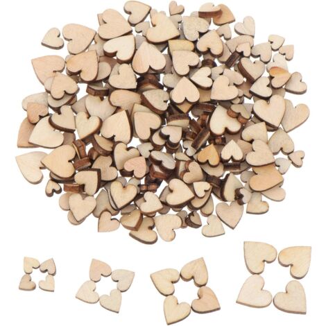 510 Cœurs En Bois Pour Décoration - Massifs, Creux & Sculptés - Parfait Pour Mariages, Tables & Scrapbooking