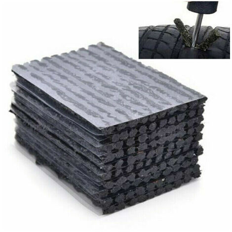 Kit De Réparation Pneu Tubeless – 50 Mèches En Caoutchouc 3,5 X 100 Mm – Sans Colle, Réparation Rapide