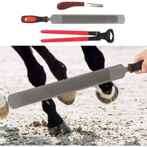 Cisailles à Sabots Pour Chevaux Et Bovins - Lame Acier Inox, Manche Bois - 19.5 Cm - Soin Sabots