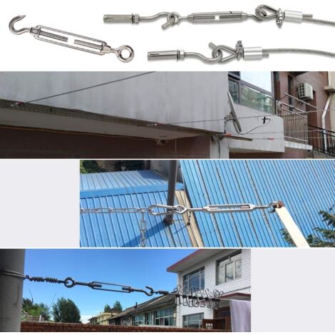 Tournevis à Tension De Fil 304 - Crochet Et œil, Tailles M2 à M24, Pour Câblage électrique