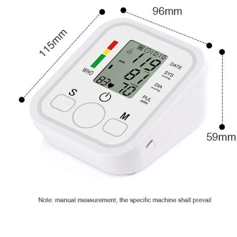 Tensiomètre électronique Portable, Type brassard domestique, sphygmomanomètre avec écran LCD, mesure précise AIPERQ