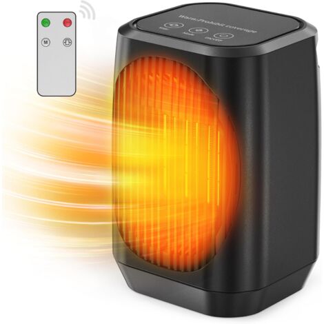 Radiateur Céramique Portable 1200W - Chauffage Et Ventilateur 3 En 1, Oscillant, Silent Et Sécurisé