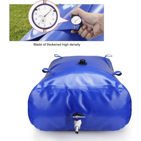 OUMUIK Réservoir D'Eau Pliable 240L - Sac De Stockage Mobile, Valve De Sortie, Pour Jardin/Camping