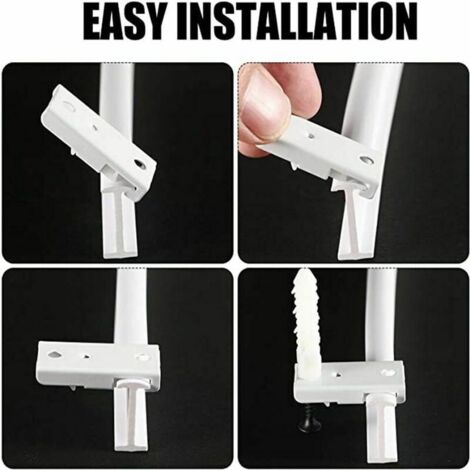 Rail De Rideau Flexible 5 Mètres Avec Roulettes Silencieuses - Pour Sépareur De Pièce, Rideau De Douche, Camping-car