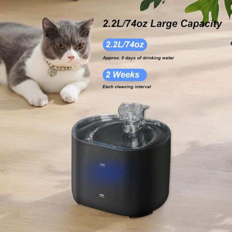 Fontaine à Eau Pour Chats – 3,2 L Automatique En Acier Inox – Hydratation Saine Et Propre