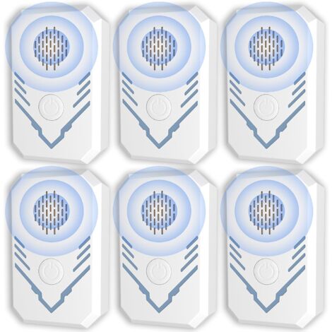 Répulsif Ultrasonique Souris Et Rats 6 Pack - Anti-rongeurs Silencieux Et Non Toxique - Sans Produits Chimiques, Sans Radiation - 6