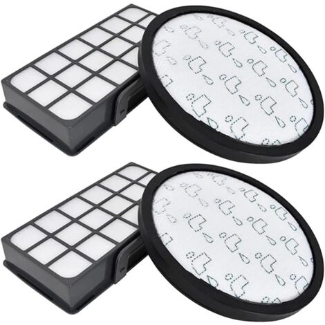 vhbw 10x filtro compatibile con Rowenta X-Trem Power Cyclonic RO6951EA, RO6941EA aspirapolvere - filtro pre-motore, filtro aria di scarico EPA