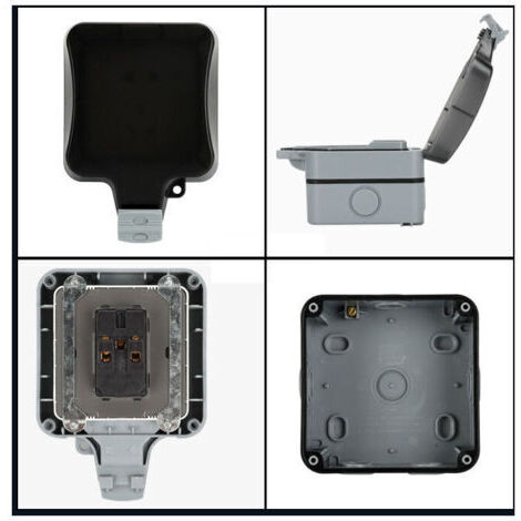 SOESFOUFU Boîtier De Protection étanche Pour Prise De Courant