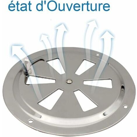 Rosette De Ventilation Réglable En Acier Inoxydable - Grille Avec Protection Insectes Pour Entrée D'air