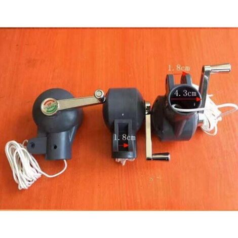 Mécanisme De Remplacement Pour Parasol Déporté - Manivelle Poignée Noire - Pièces Détachées Parasol De Terrasse