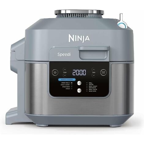 Ninja Speedi ON400EU Rapid Cooker e Friggitrice ad Aria 5,7 L Grigio Sale  Marino