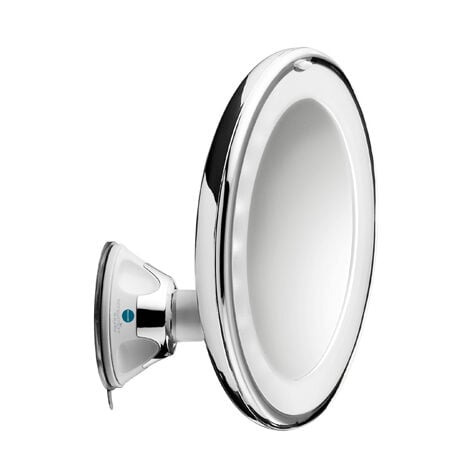 10x specchio ingranditore illuminato con luci - Grandi specchi per il  trucco con ventose e ingrandimento