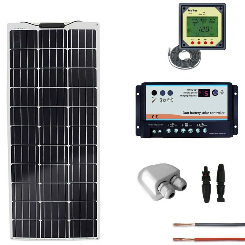 Kit fotovoltaico per camper con pannello semi-flessibie 150Wp CAMP150FLEX