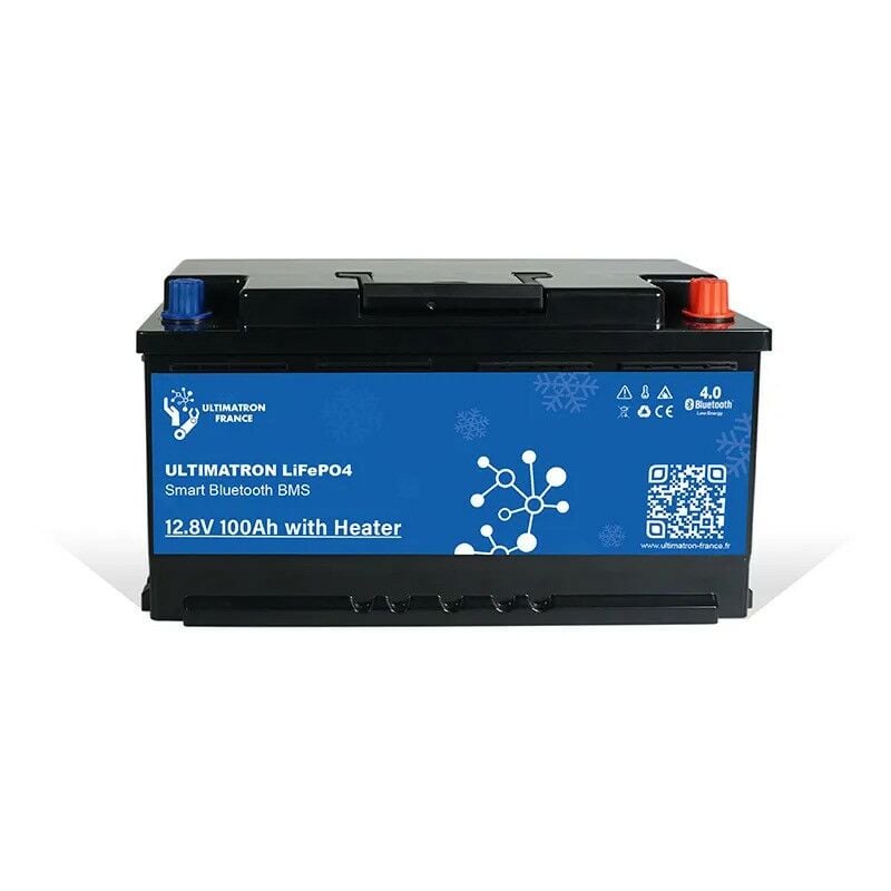 Batteria al Litio 12V 100Ah con BMS Smart Bluetooth sotto sedile Ultimatron  France