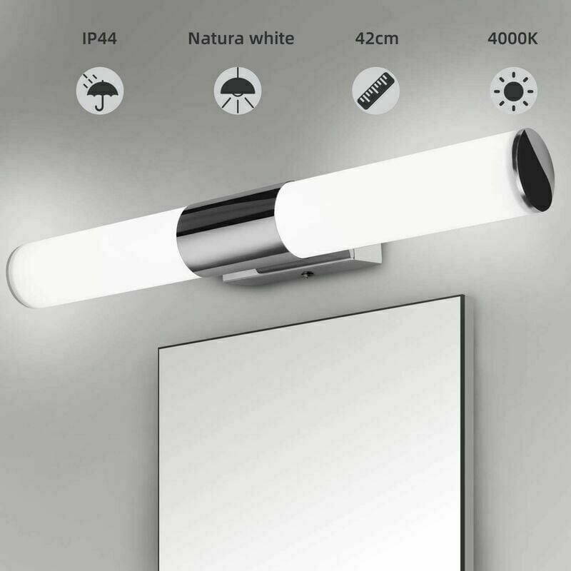 Applique LED salle de bain pour miroir ARLUX 8W 500mm chromé