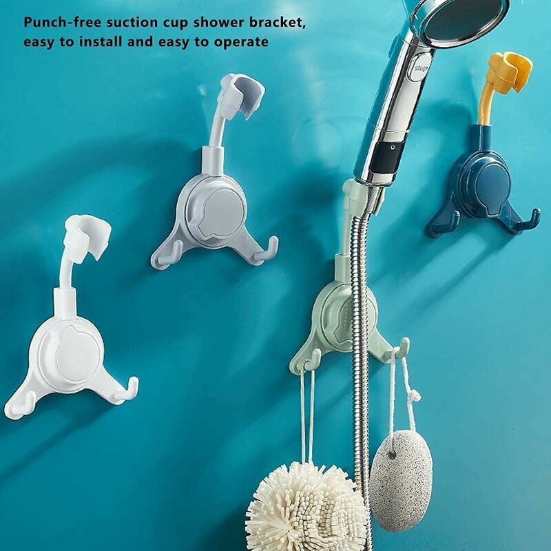 Barre de douche réglable en ABS chromé, porte-curseur, support de Base,  pince coulissante, accessoires d'outils quotidiens de salle de bain à  domicile
