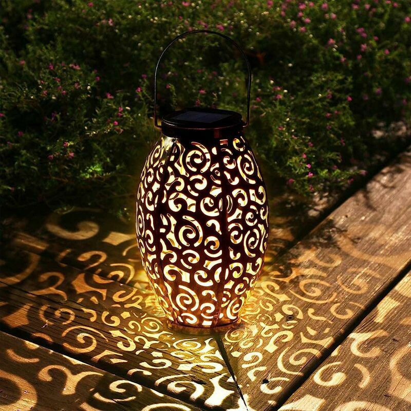 Lampe LED en bois à Projection creuse, colorée, style bohème