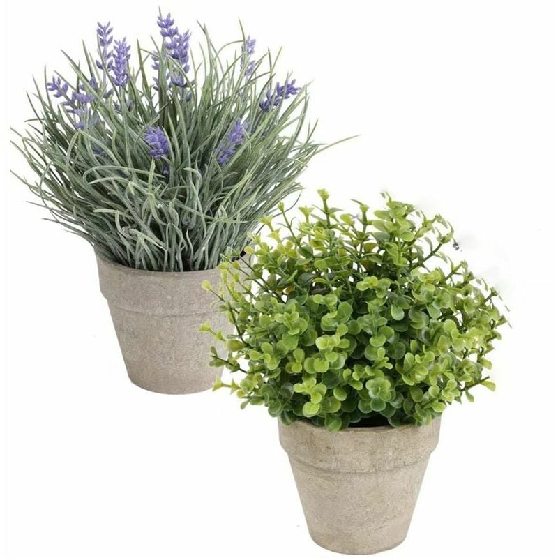 1 Plante Artificielle En Pot , 5 lotus Fleur , Moderne En Plastique Petit  Pot Plante Mini Artificielle Pour Domicile Décoration, Mode en ligne