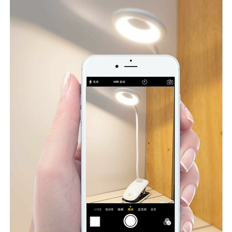 TRIO Lampe de lecture LED, 3 couleurs et 3 luminosités tactiles, lampe de  chevet à intensité