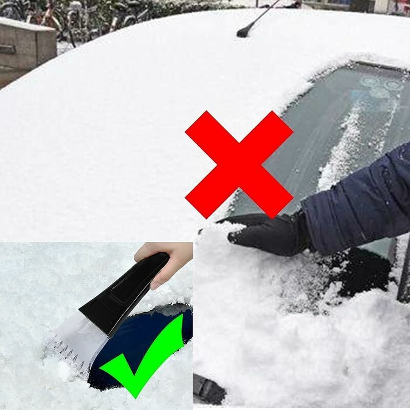 Pelle à neige Portable pour voiture, grattoir à glace, brosse à neige, Kit  de dépose, outil automobile, nouveau, hiver - AliExpress