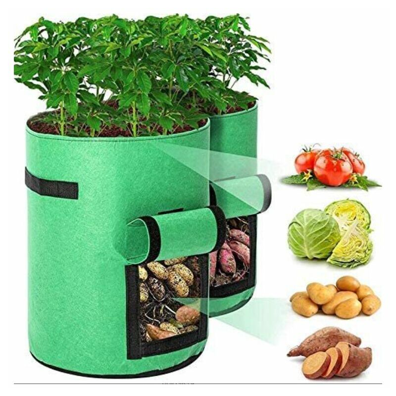 Garnen [20 Gallons] Sacs de Culture de Jardin (5 Packs), Sacs de Culture de  Légumes / Fleurs / Plantes, Non-Tissé Épaissi Robuste Pots Planteur avec  Poignées Renforcées 