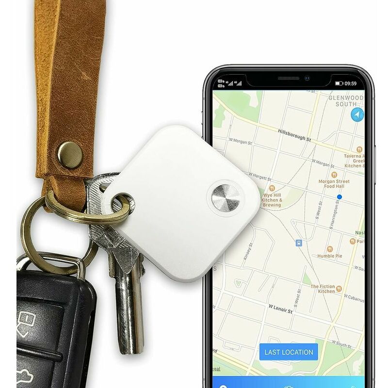 Localisateur de Clés Bluetooth Tracker Anti-Perte Traceur Sonore Key Finder  Localisateur d'Objets pour Clés Chiens Chats APP Compatible avec Android et  iOS (1 pièce)